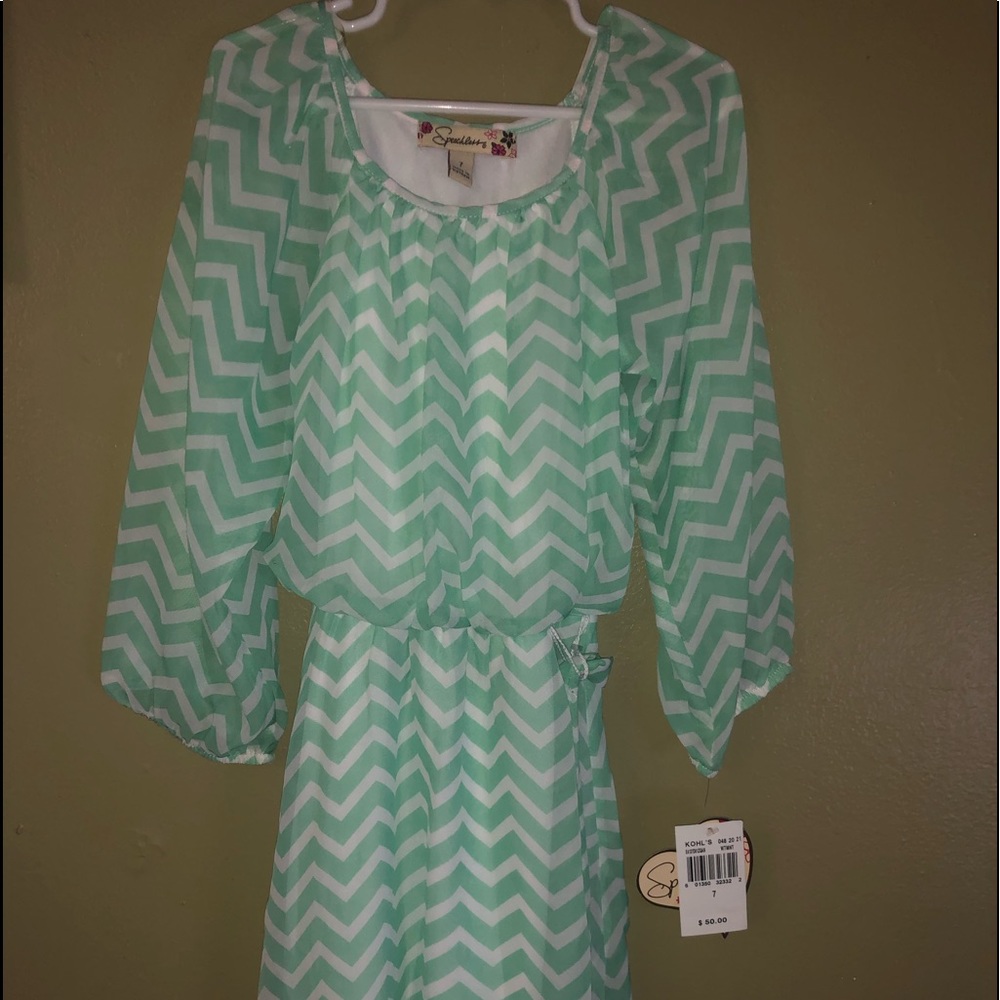 Brand new chevron girls dress